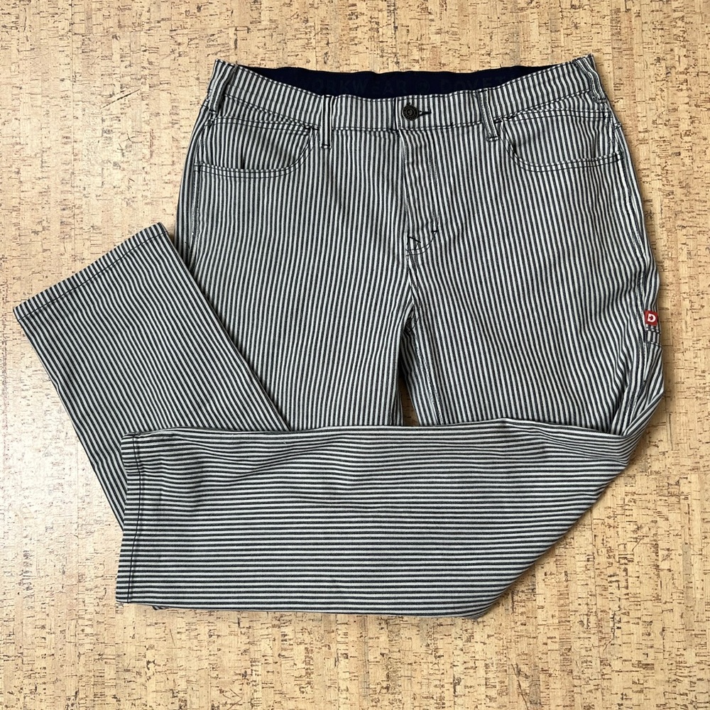 Dovetail Workwear: Maritime Shop Pant. Nautical Stripe Indigo Denim.
